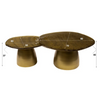 SALONTAFEL ECLIPSE SET VAN 2 / ANTIEK GOUD