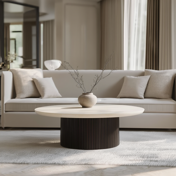 MAROON SALONTAFEL ROND