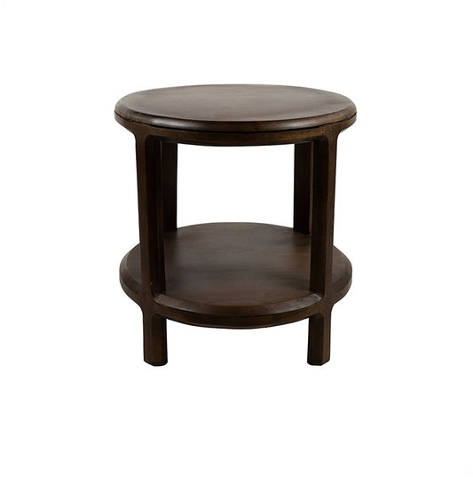 BIJZETTAFEL Ø50, H50, MANGO BROWN WALNUT - JUMBO COLLECTION
