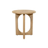 BIJZETTAFEL Ø50, H55, ACACIA GROOVY NATURAL - ZODIAC COLLECTION