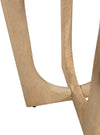 BIJZETTAFEL Ø50, H55, ACACIA GROOVY NATURAL - ZODIAC COLLECTION