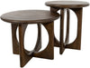 BIJZETTAFEL Ø50, H55, MANGO BROWN WALNUT - ZODIAC COLLECTION