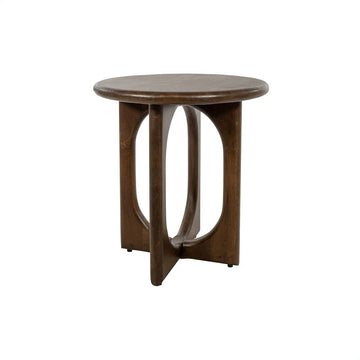 BIJZETTAFEL Ø50, H55, MANGO BROWN WALNUT - ZODIAC COLLECTION