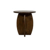 BIJZETTAFEL Ø50, MANGO BROWN WALNUT - BELLY TABLE COLLECTION