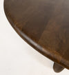 BIJZETTAFEL Ø50, MANGO BROWN WALNUT - BELLY TABLE COLLECTION