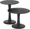 BIJZETTAFEL Ø55, HOOG, BLACK - FLARE FURNITURE