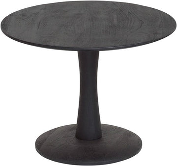 BIJZETTAFEL Ø60, LAAG, BLACK - FLARE FURNITURE