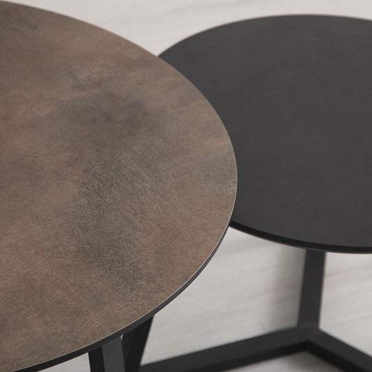CASSIO SALONTAFEL - ROND - SET VAN 2 - UNLIMITED LAMINATE COLLECTION