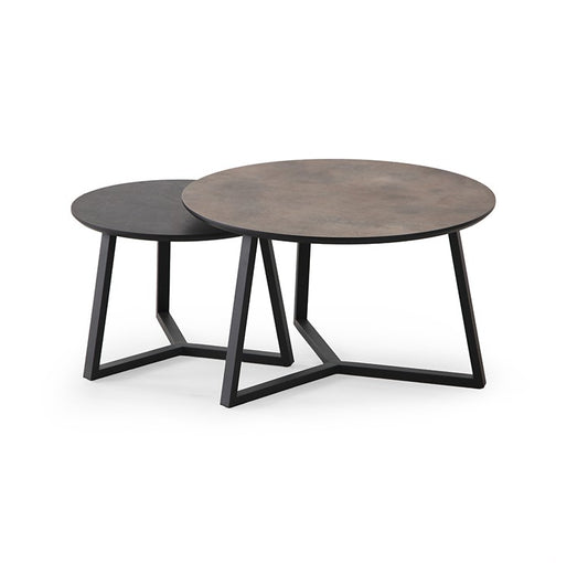 CASSIO SALONTAFEL - ROND - SET VAN 2 - UNLIMITED LAMINATE COLLECTION
