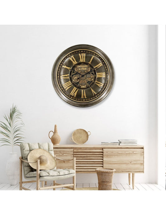 TANDWIELKLOK MET GLAS-100CM