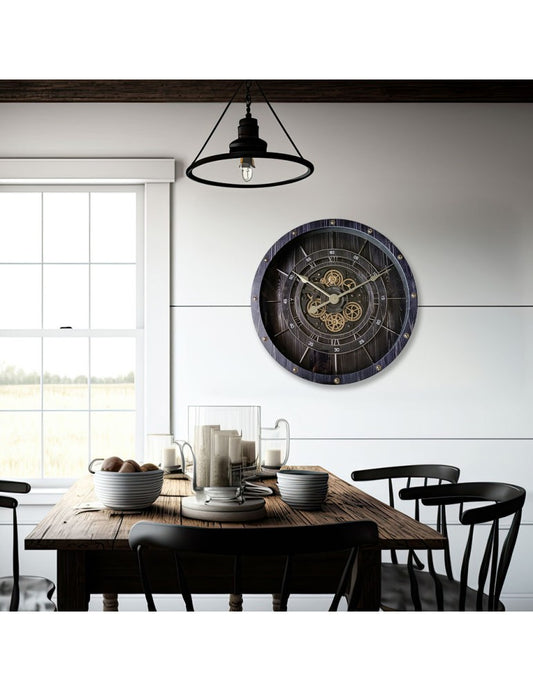 TANDWIELKLOK MET GLAS-80CM