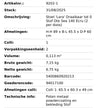 STOEL LARA DRAAIBAR OTE SEA 140 ECRU