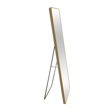 ALU SPIEGEL STANDING CURVED MATT BRONZE