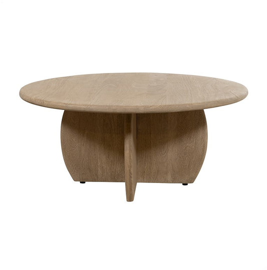 SALONTAFEL Ø90, H40, ACACIA WEATHERED WOOD - DURBAN TABLE COLLECTION