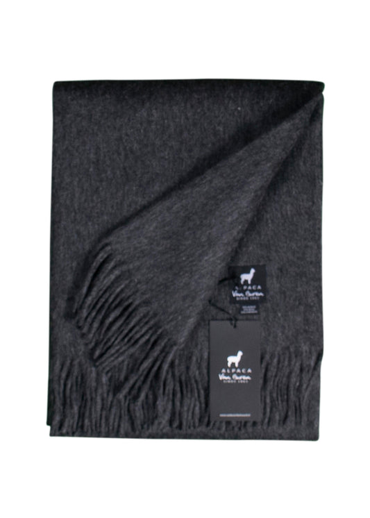 ALPAKA PLAID - ANTRACIET - 200X150CM - NEW!
