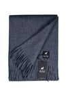 ALPAKA PLAID - DONKERBLAUW - 200X150CM - NEW!