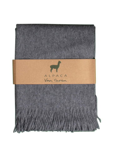 ALPAKA PLAID - GRIJS - 200X150CM - NEW!