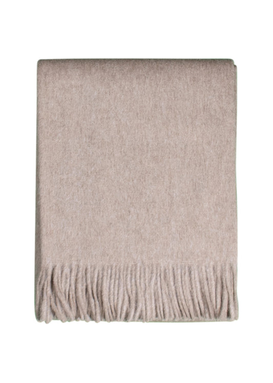 ALPAKA PLAID - LICHTBEIGE - 200X150CM - NEW!