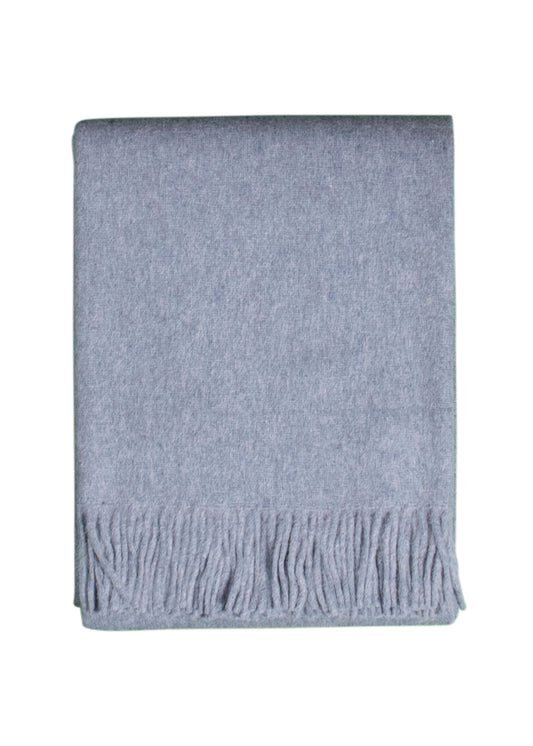 ALPAKA PLAID - LICHTBLAUW - 200X150CM - NEW!