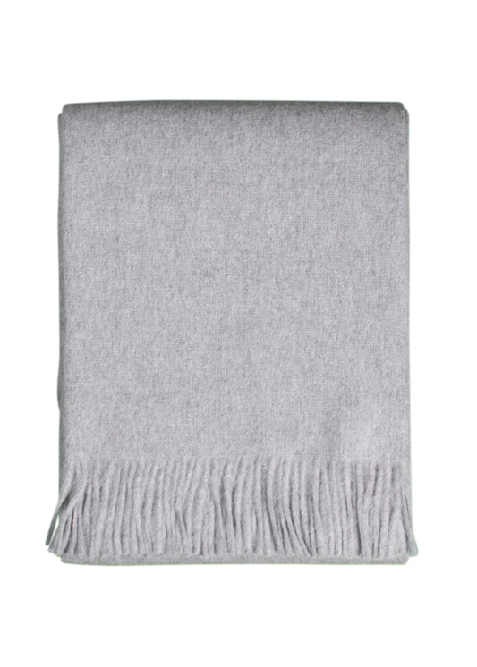 ALPAKA PLAID - LICHTGRIJS - 200X150CM - NEW!