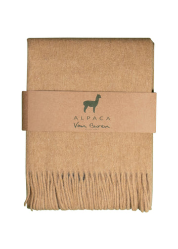 ALPAKA PLAID - OKERGEEL - 200X150CM - NEW!