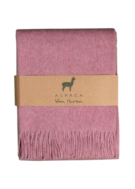 ALPAKA PLAID - ROZE - 200X150CM - NEW!