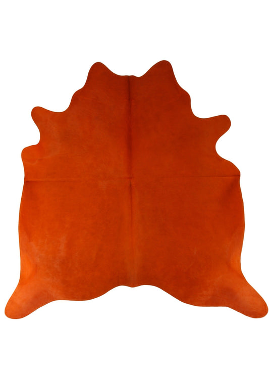 GEVERFDE KOEIENHUID ORANJE