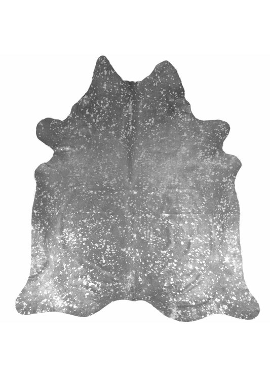 KOEIENHUID - SPOTTED METALLIC ZILVER