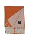 LICHTE ALPAKA PLAID - ORANJE - 175X135CM