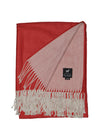 LICHTE ALPAKA PLAID - ROOD - 175X135CM