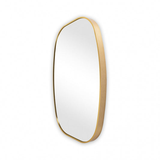 ALU SPIEGEL SQUARED OVAL GOUD