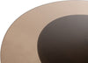 YVES BIJZETTAFEL Ø57, H47, MANGO MATT WALNUT, SMOKE GLASS - COUTURE COLLECTION