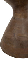 YVES BIJZETTAFEL Ø57, H47, MANGO MATT WALNUT, SMOKE GLASS - COUTURE COLLECTION