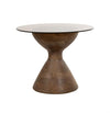 YVES BIJZETTAFEL Ø57, H47, MANGO MATT WALNUT, SMOKE GLASS - COUTURE COLLECTION